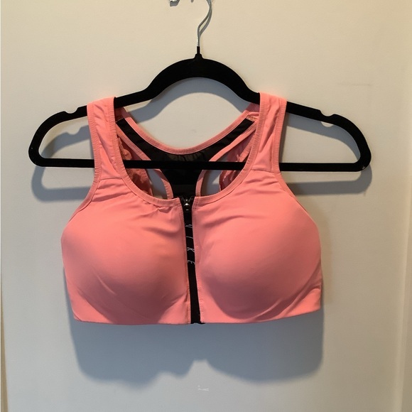 Nike Other - Nike Coral Zip-Front Sports Bra